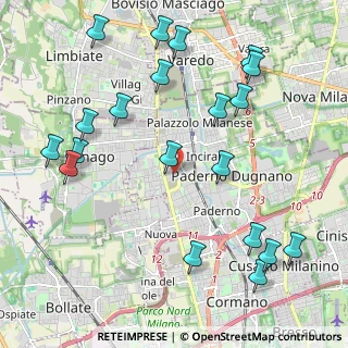 Mappa Via Piave, 20037 Paderno Dugnano MI, Italia (2.522)