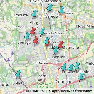 Mappa Via Piave, 20037 Paderno Dugnano MI, Italia (2.32733)