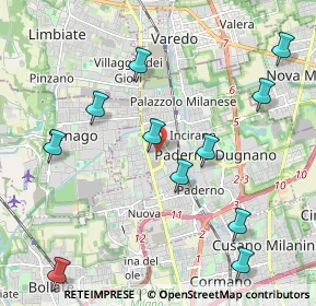 Mappa Via Piave, 20037 Paderno Dugnano MI, Italia (2.34091)