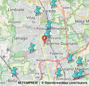 Mappa Via Piave, 20037 Paderno Dugnano MI, Italia (2.78364)