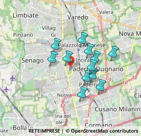 Mappa Via Piave, 20037 Paderno Dugnano MI, Italia (1.3525)