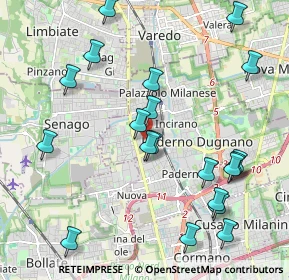 Mappa Via Piave, 20037 Paderno Dugnano MI, Italia (2.329)