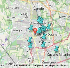 Mappa Via Piave, 20037 Paderno Dugnano MI, Italia (1.21923)