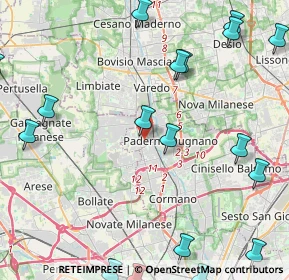 Mappa Via Piave, 20037 Paderno Dugnano MI, Italia (6.3985)