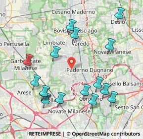 Mappa Via Cadore, 20037 Paderno Dugnano MI, Italia (4.44188)