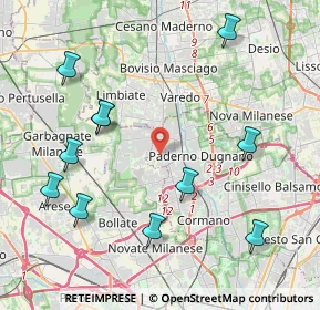 Mappa Via Cadore, 20037 Paderno Dugnano MI, Italia (4.72182)