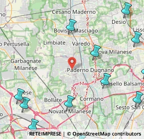Mappa Via Cadore, 20037 Paderno Dugnano MI, Italia (6.74571)