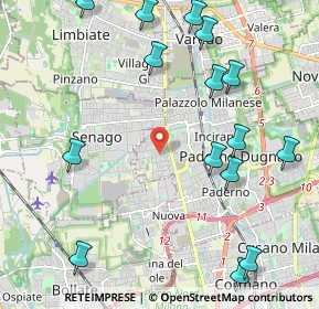 Mappa Via Cadore, 20037 Paderno Dugnano MI, Italia (2.74438)