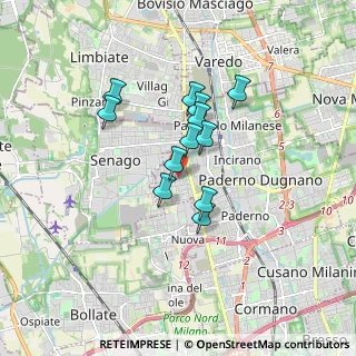 Mappa Via Cadore, 20037 Paderno Dugnano MI, Italia (1.29538)