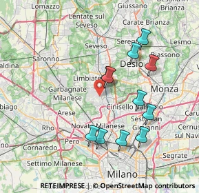 Mappa Via Cadore, 20037 Paderno Dugnano MI, Italia (7.07273)