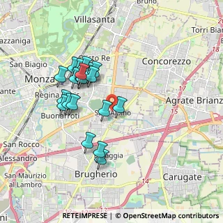 Mappa Via Francesco Ferrucci, 20900 Monza MB, Italia (1.6335)