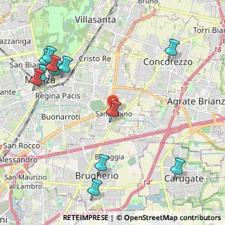 Mappa Via Francesco Ferrucci, 20900 Monza MB, Italia (2.72083)