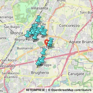 Mappa Via Francesco Ferrucci, 20900 Monza MB, Italia (1.4425)