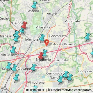 Mappa Via Francesco Ferrucci, 20900 Monza MB, Italia (6.3375)