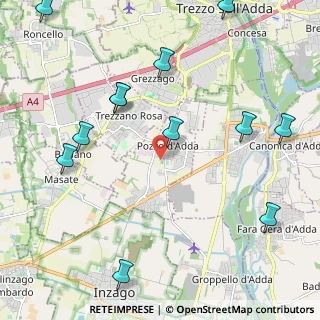 Mappa 20060 Pozzo d'Adda MI, Italia (2.6925)