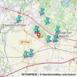 Mappa Via delle Bine, 25030 Coccaglio BS, Italia (3.66455)