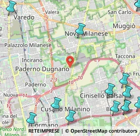 Mappa Via Frédéric François Chopin, 20037 Paderno Dugnano MI, Italia (3.61929)