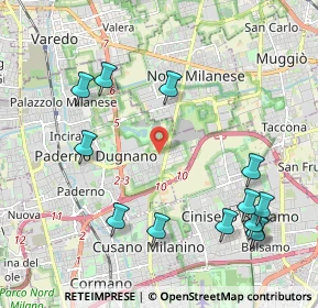 Mappa Via Frédéric François Chopin, 20037 Paderno Dugnano MI, Italia (2.47077)