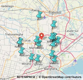 Mappa Via Giuseppe Verdi, 30037 Scorzè VE, Italia (6.65125)