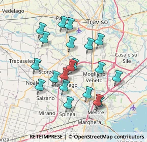 Mappa Via Giuseppe Verdi, 30037 Scorzè VE, Italia (6.728)