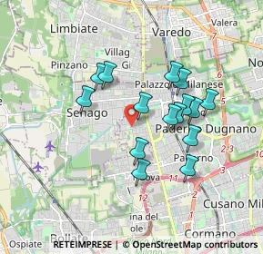 Mappa Via Mosè Bianchi, 20037 Paderno Dugnano MI, Italia (1.49)