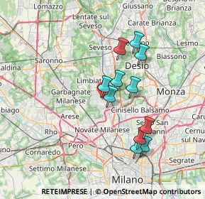Mappa Via Mosè Bianchi, 20037 Paderno Dugnano MI, Italia (6.20455)