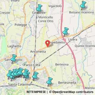Mappa Anconetta, 36100 Vicenza VI, Italia (3.70143)
