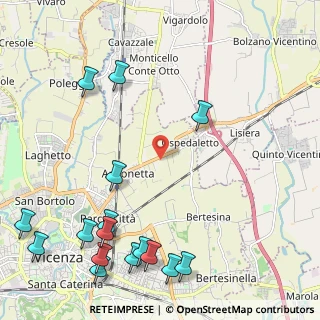 Mappa Anconetta, 36100 Vicenza VI, Italia (3.01563)