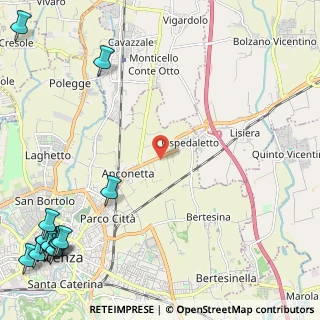 Mappa Anconetta, 36100 Vicenza VI, Italia (3.88923)