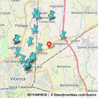 Mappa Anconetta, 36100 Vicenza VI, Italia (2.4355)