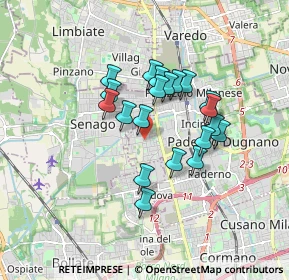Mappa Via Unità D'Italia, 20037 Paderno Dugnano MI, Italia (1.3535)
