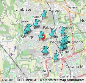 Mappa Via Unità D'Italia, 20037 Paderno Dugnano MI, Italia (1.55647)