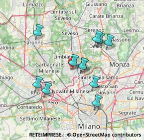 Mappa Via Unità D'Italia, 20037 Paderno Dugnano MI, Italia (6.45273)