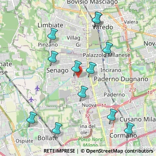 Mappa PADERNO DUGNANO C.na Amata-Pesenti, 20037 Paderno Dugnano MI, Italia (2.3825)