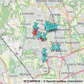 Mappa PADERNO DUGNANO C.na Amata-Pesenti, 20037 Paderno Dugnano MI, Italia (1.244)