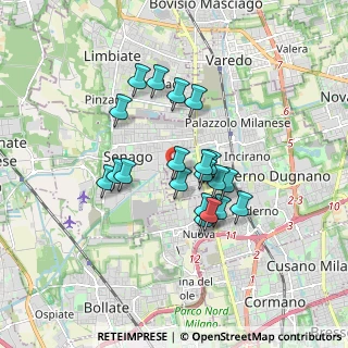 Mappa PADERNO DUGNANO C.na Amata-Pesenti, 20037 Paderno Dugnano MI, Italia (1.381)