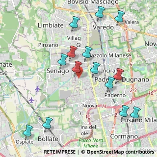 Mappa PADERNO DUGNANO C.na Amata-Pesenti, 20037 Paderno Dugnano MI, Italia (2.30571)