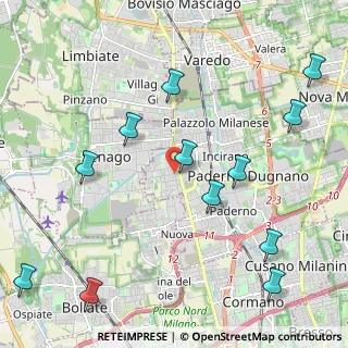 Mappa Via Don Pompeo Orrigoni, 20037 Paderno Dugnano MI, Italia (2.60167)