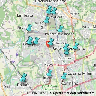 Mappa Via Don Pompeo Orrigoni, 20037 Paderno Dugnano MI, Italia (2.27882)