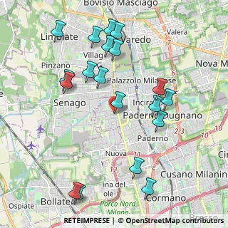 Mappa Via Don Pompeo Orrigoni, 20037 Paderno Dugnano MI, Italia (2.23684)