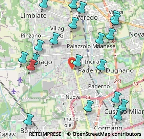 Mappa Via Don Pompeo Orrigoni, 20037 Paderno Dugnano MI, Italia (2.5535)