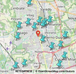 Mappa Via Don Pompeo Orrigoni, 20037 Paderno Dugnano MI, Italia (2.20765)
