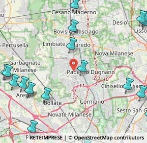 Mappa Via Don Pompeo Orrigoni, 20037 Paderno Dugnano MI, Italia (6.484)