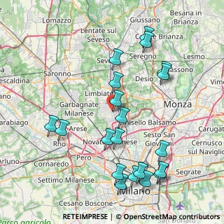 Mappa Via Don Pompeo Orrigoni, 20037 Paderno Dugnano MI, Italia (8.977)