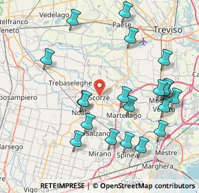 Mappa Piazza Aldo Moro, 30037 Scorzè VE, Italia (8.7455)