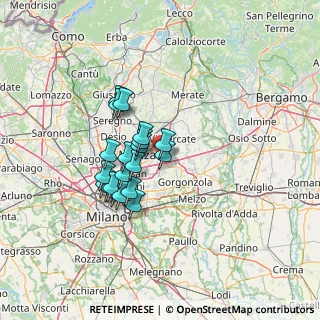 Mappa Centro Colleoni - Palazzo Andromeda, 20864 Agrate Brianza MB, Italia (10.5975)