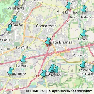 Mappa Via Paracelso, 20864 Agrate Brianza MB, Italia (3.405)