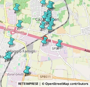 Mappa Via Antonio Meucci, 25046 Cazzago San Martino BS, Italia (1.1555)