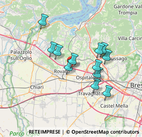 Mappa Via Antonio Meucci, 25046 Cazzago San Martino BS, Italia (5.89333)