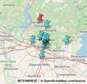 Mappa Via Vittime D'Istria; Fiume e Dalmazia, 25128 Brescia BS, Italia (5.98714)